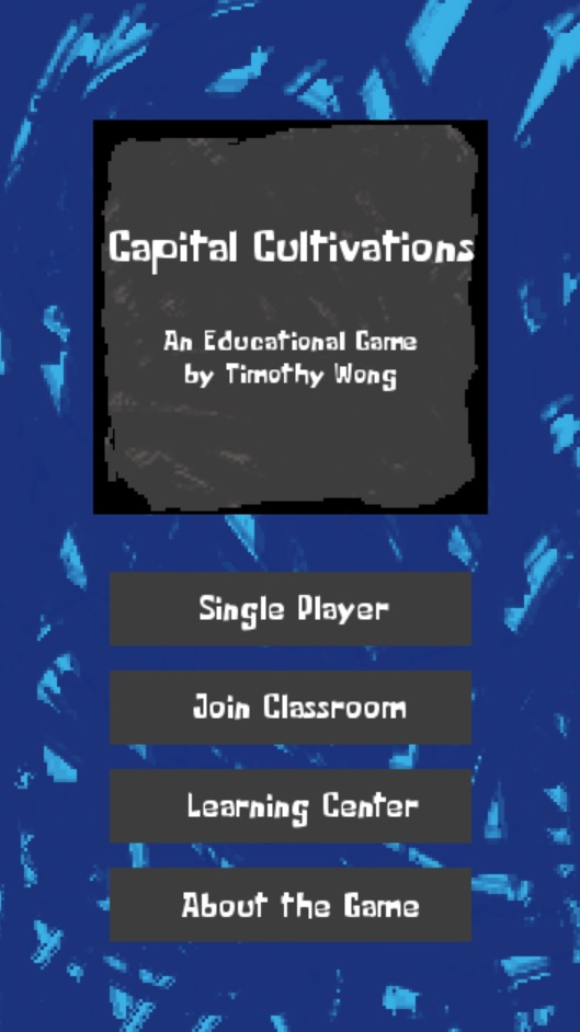 Capital Cultivations Opening Page